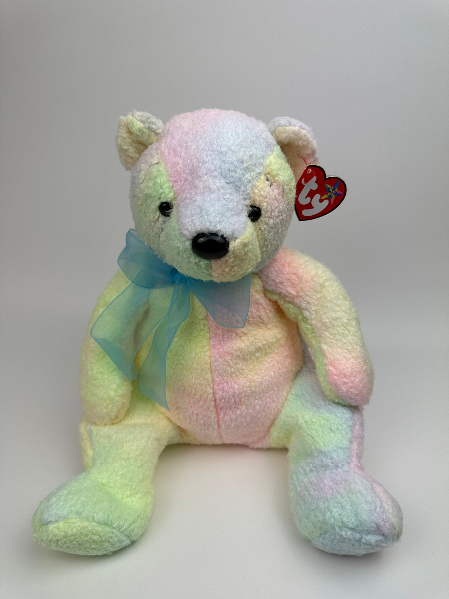 Ty Beanie Buddy “Mellow” the Tie Dye Bear  - Colouring Varies (13.5 inch)