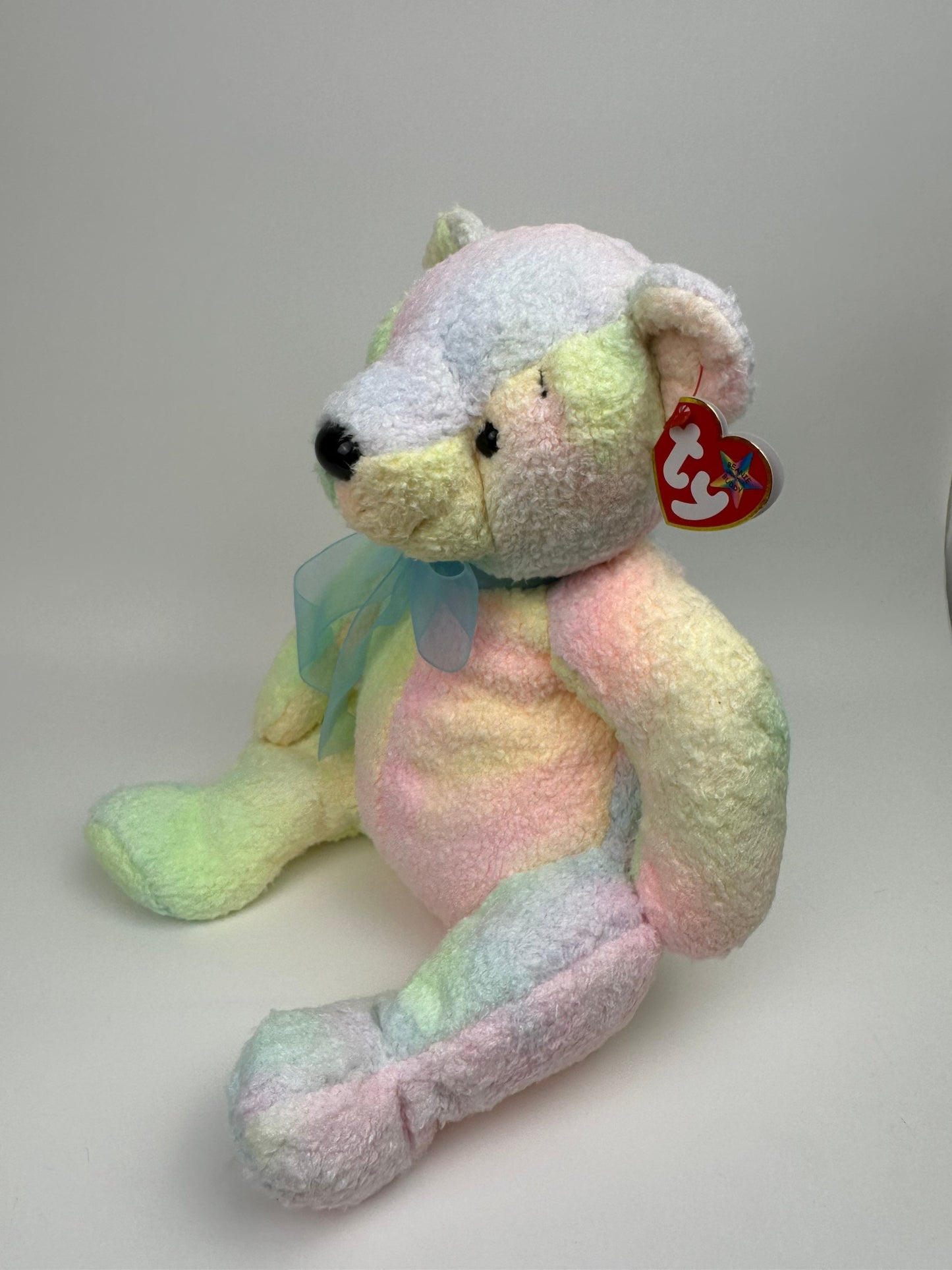 Ty Beanie Buddy “Mellow” the Tie Dye Bear  - Colouring Varies (13.5 inch)