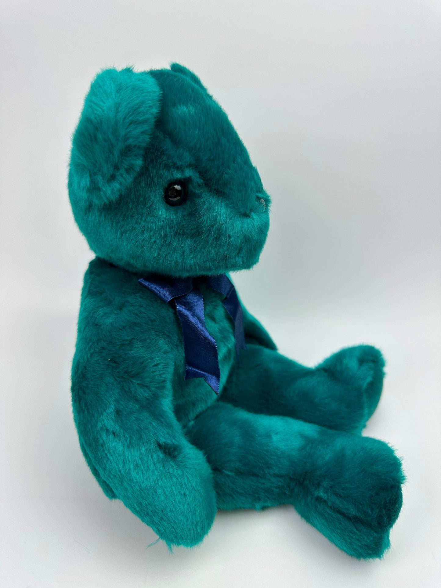 Ty Beanie Buddy “Teddy” the Teal Teddy Bear with Old Ty Bear Face! (14.5 inch)