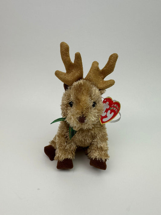 Ty Jingle Beanies “Rudy” the Reindeer Christmas Tree Ornament (4 inch)