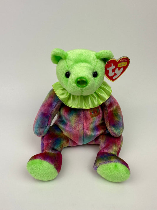 Ty Beanie Baby August the Birthday Bear - Peridot Birthstone Bear (7 inch)