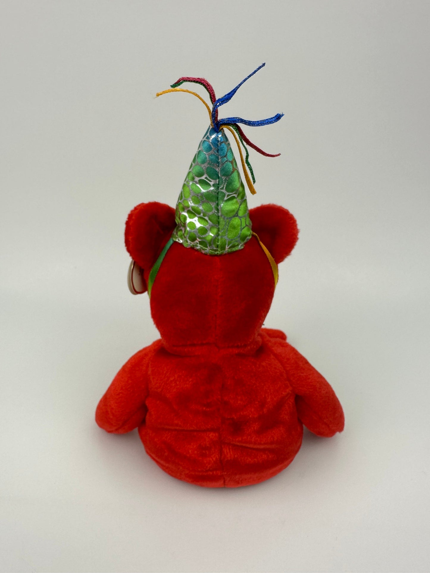 Ty Beanie Baby “Happy Birthday” the Red Party Hat Bear! (8.5 inch)