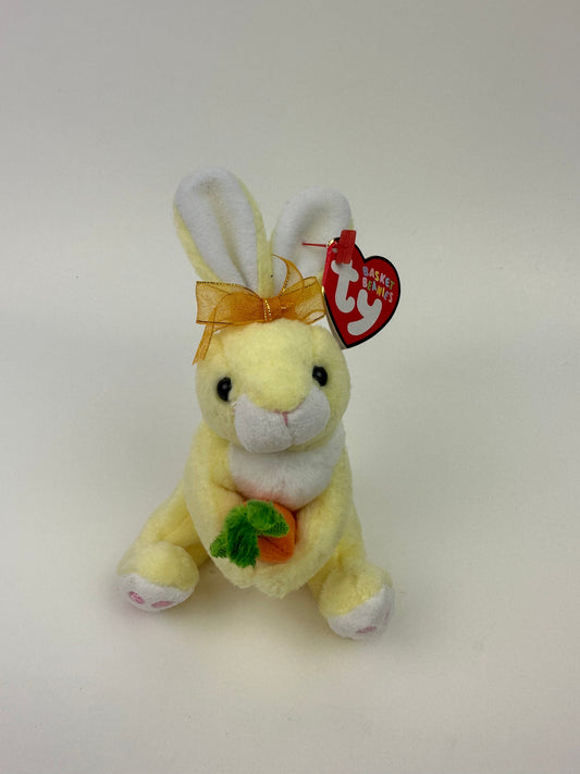 Ty Basket Beanie “Nibbles” the Bunny Rabbit! *Small Basket Beanie* (4 inch)