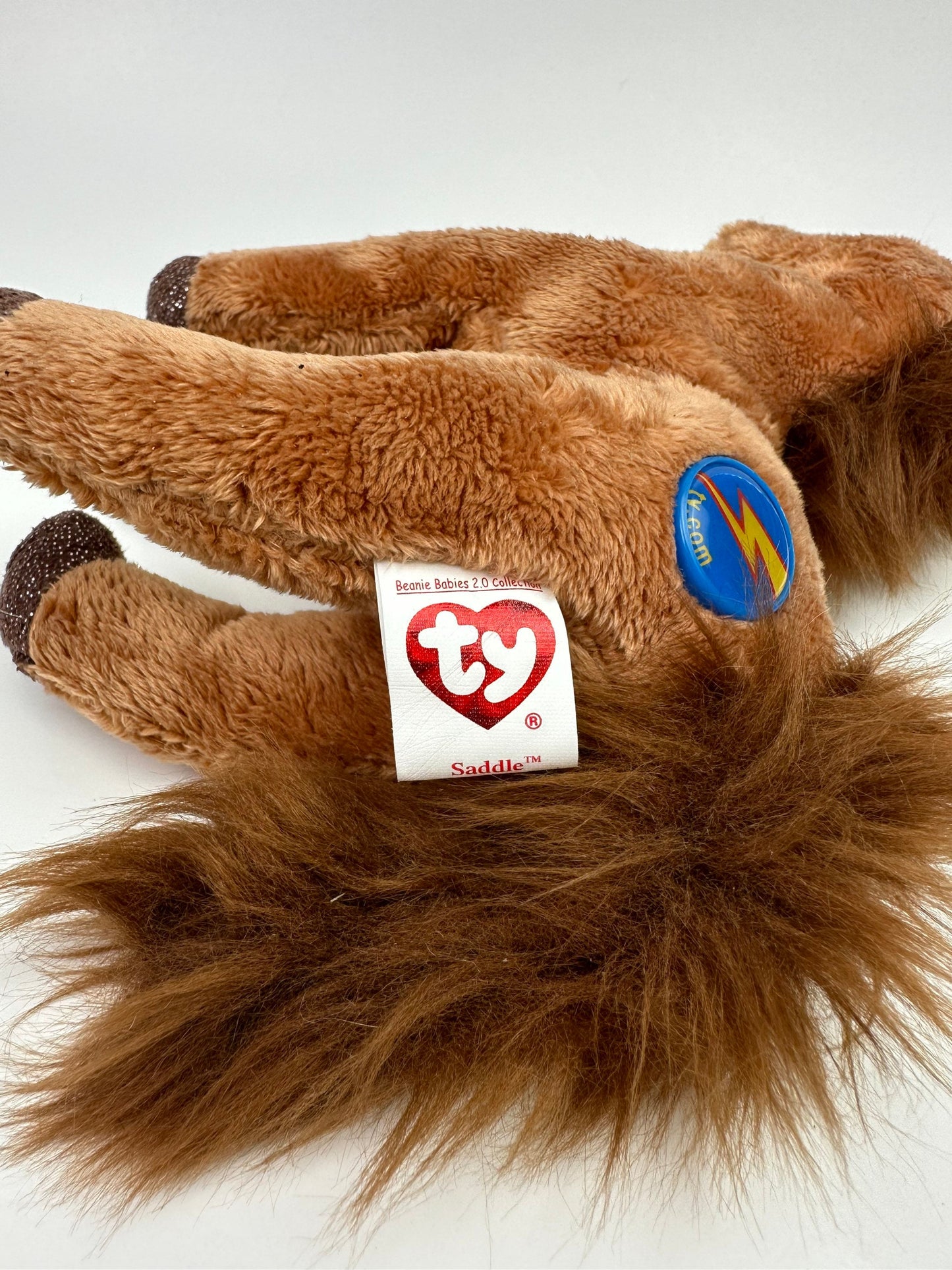 Ty Beanie Baby 2.0 “Saddle” the Horse (7 inch)