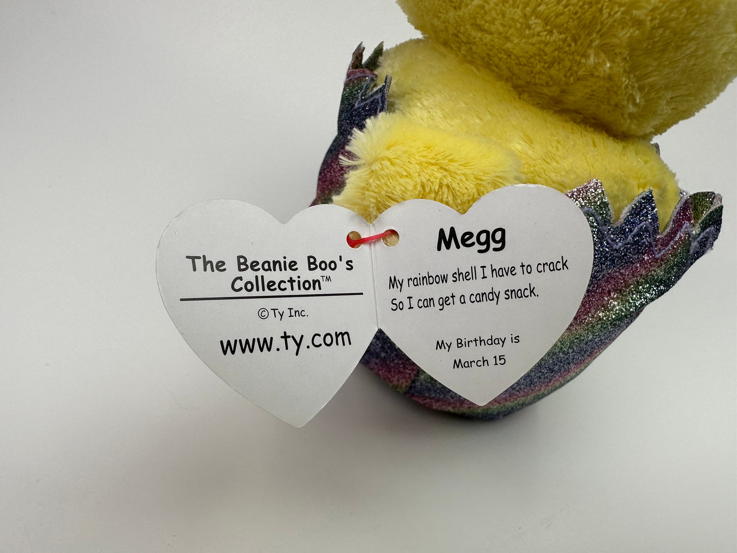 Ty Beanie Boo “Megg” the Chick in Easter Egg (6 inch)