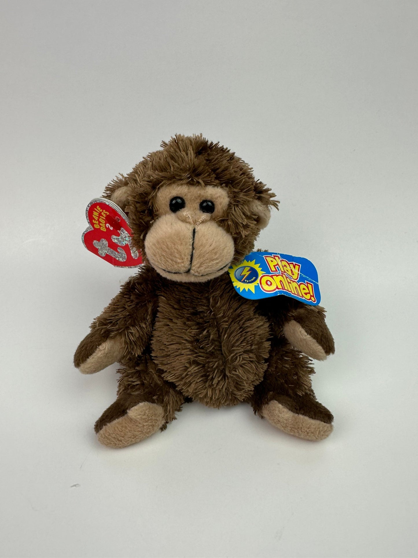 Ty Beanie Baby 2.0 “Vines” the Monkey! *Rare Scholastic Version!* Non Mint Tags (5.5 inch)