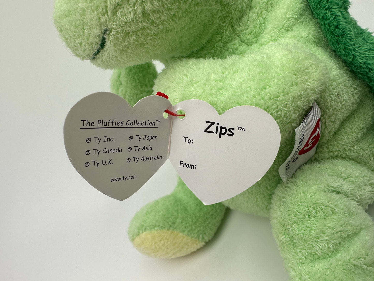 Ty Pluffies Collection “Zips” the Turtle ! (10 inch)