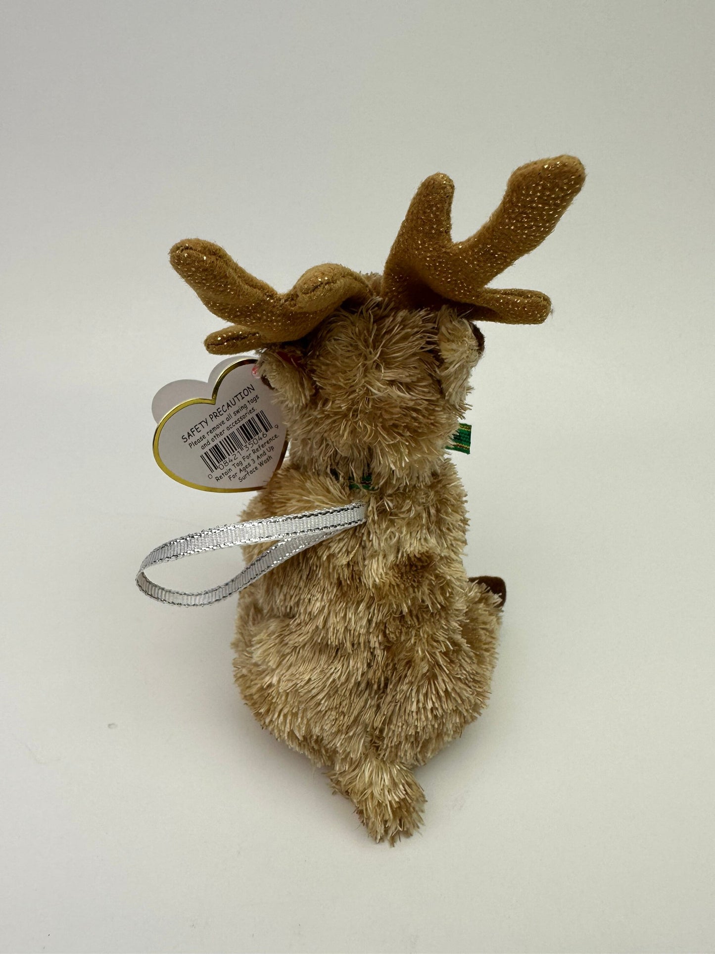 Ty Jingle Beanies “Rudy” the Reindeer Christmas Tree Ornament (4 inch)