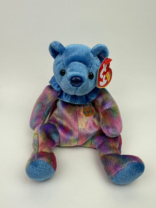 Ty Beanie Baby September the Birthday Bear - Sapphire Bear (7 inch)