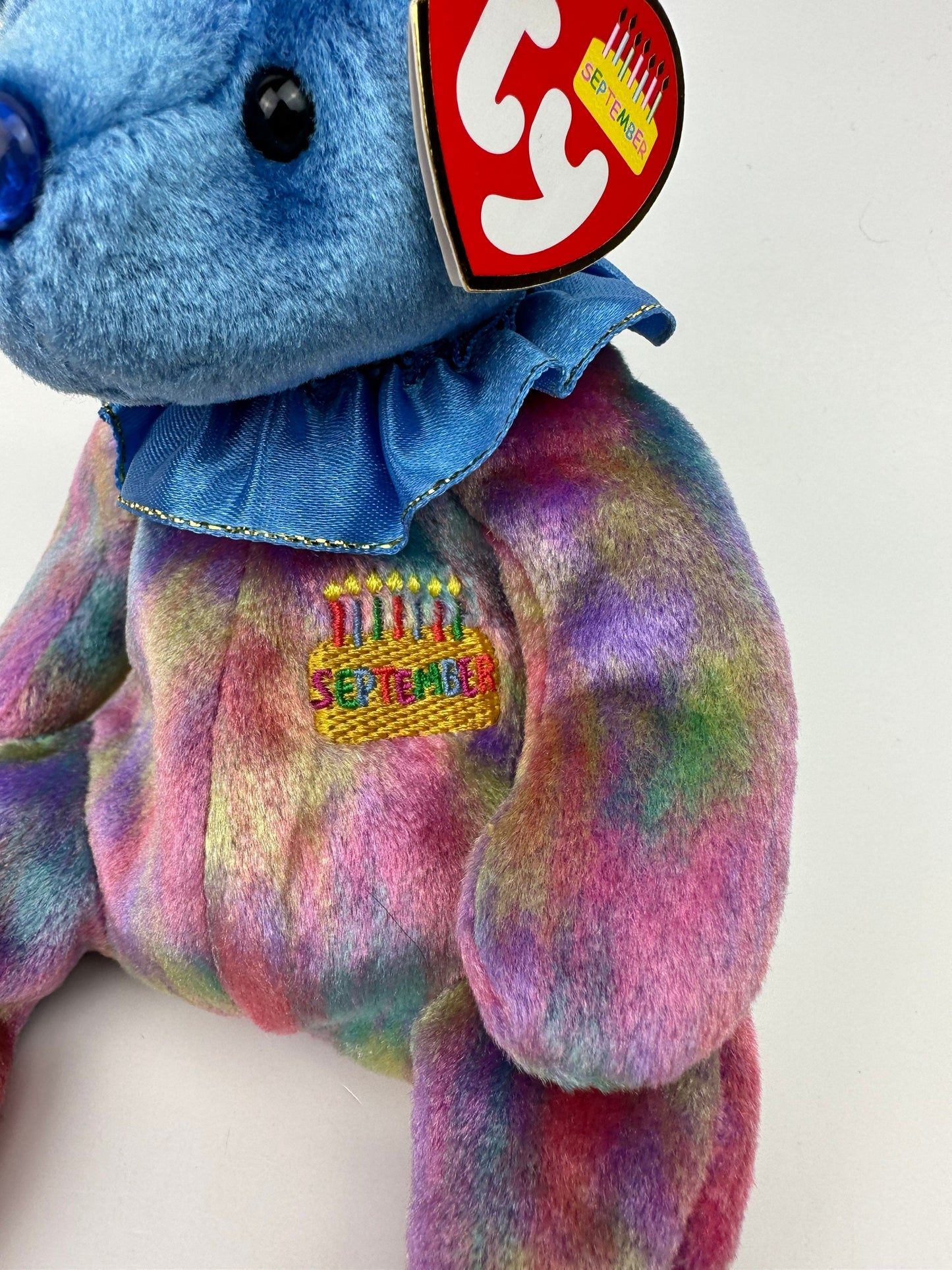 Ty Beanie Baby September the Birthday Bear - Sapphire Bear (7 inch)