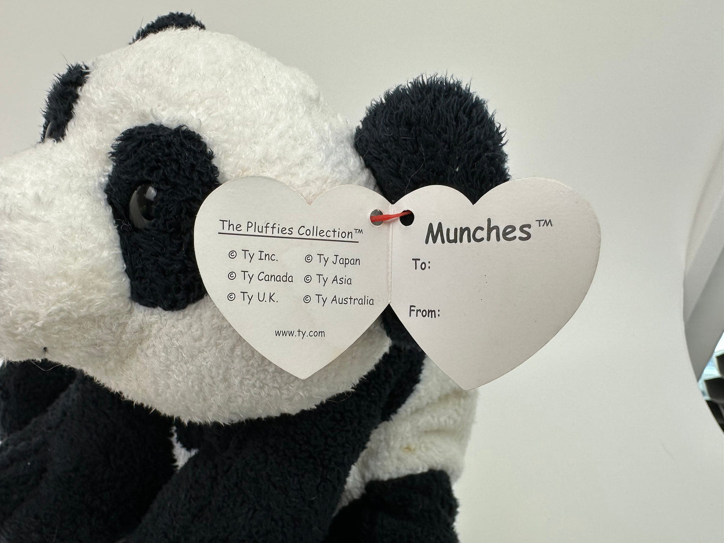 Ty Pluffies “Munches” the Super Adorable Panda  - Ty Pluffies Collection  (10 inch)