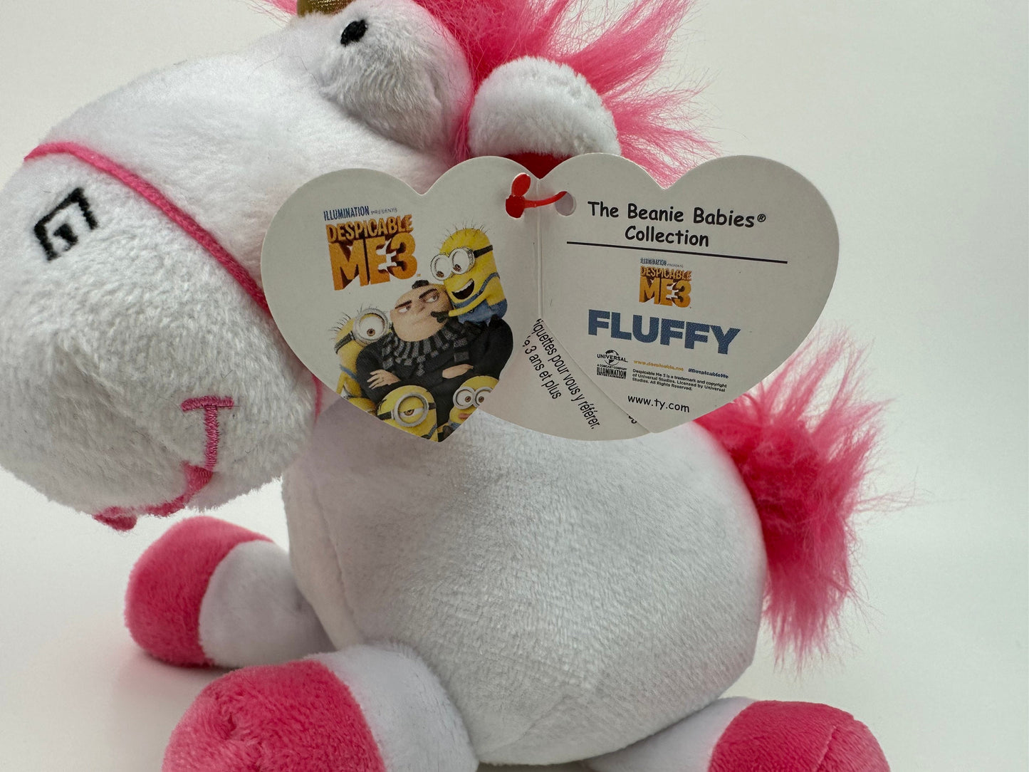 Ty Beanie Baby “Fluffy” the Unicorn from Despicable Me 3 (7 inch)