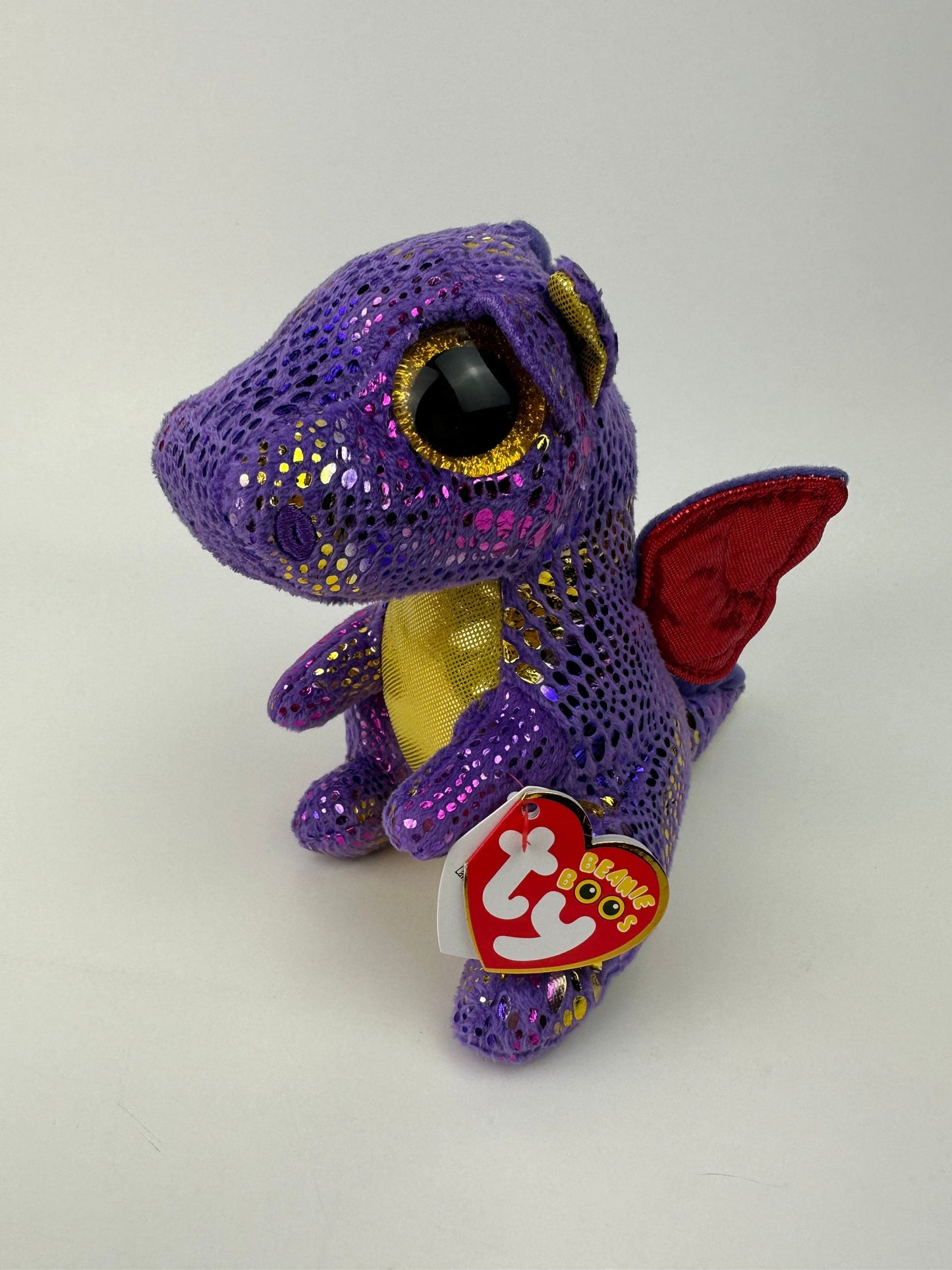 TY Beanie Boo “Spectra” the Purple Dragon - Michaels Exclusive Rare (6 inch)