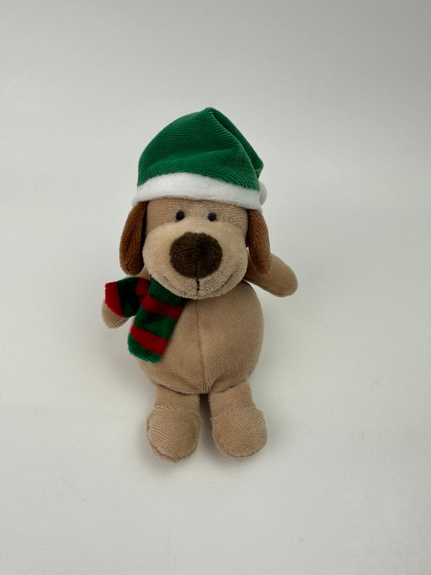 Ty Jingle Beanie Ornament “Slushes” the Holiday Dog - No Hang Tag (4 inch)