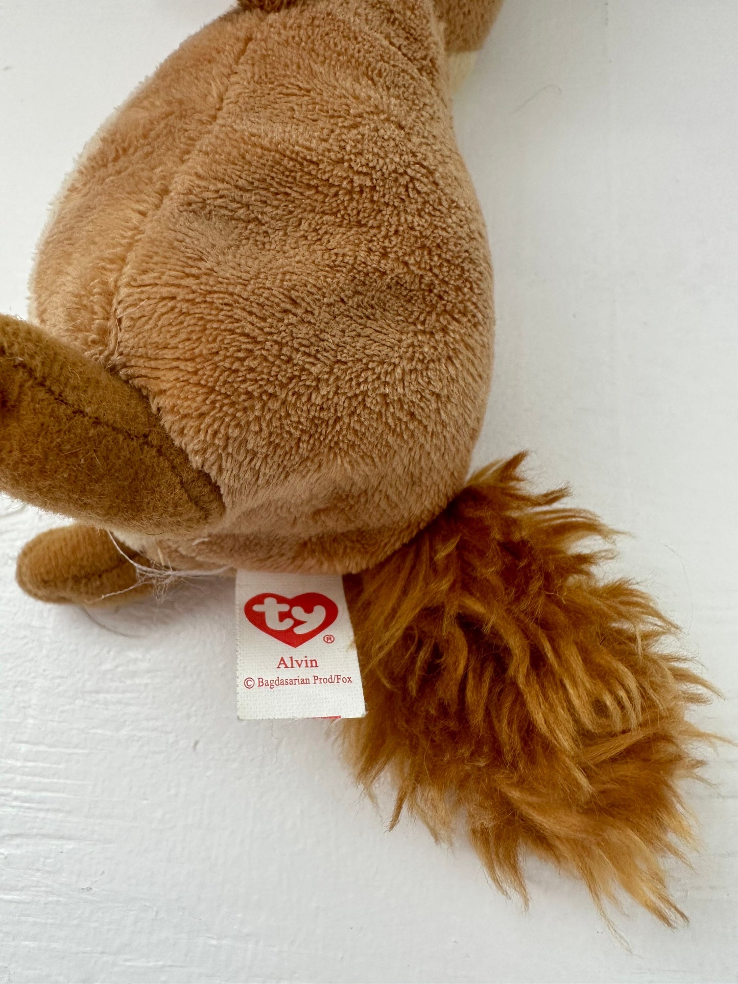 Ty Beanie Baby “Alvin” from Alvin and the Chipmunks - No Hoodie or Tag! (7 inch)