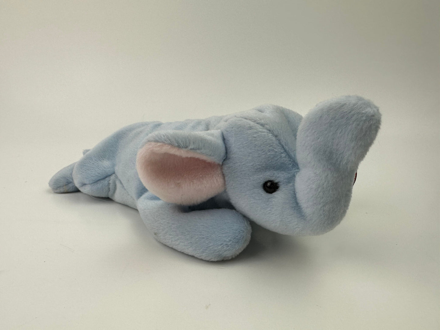 Ty Beanie Baby Peanut the Light Blue Elephant - Made in Korea with Canadian Tush! (9 inch)