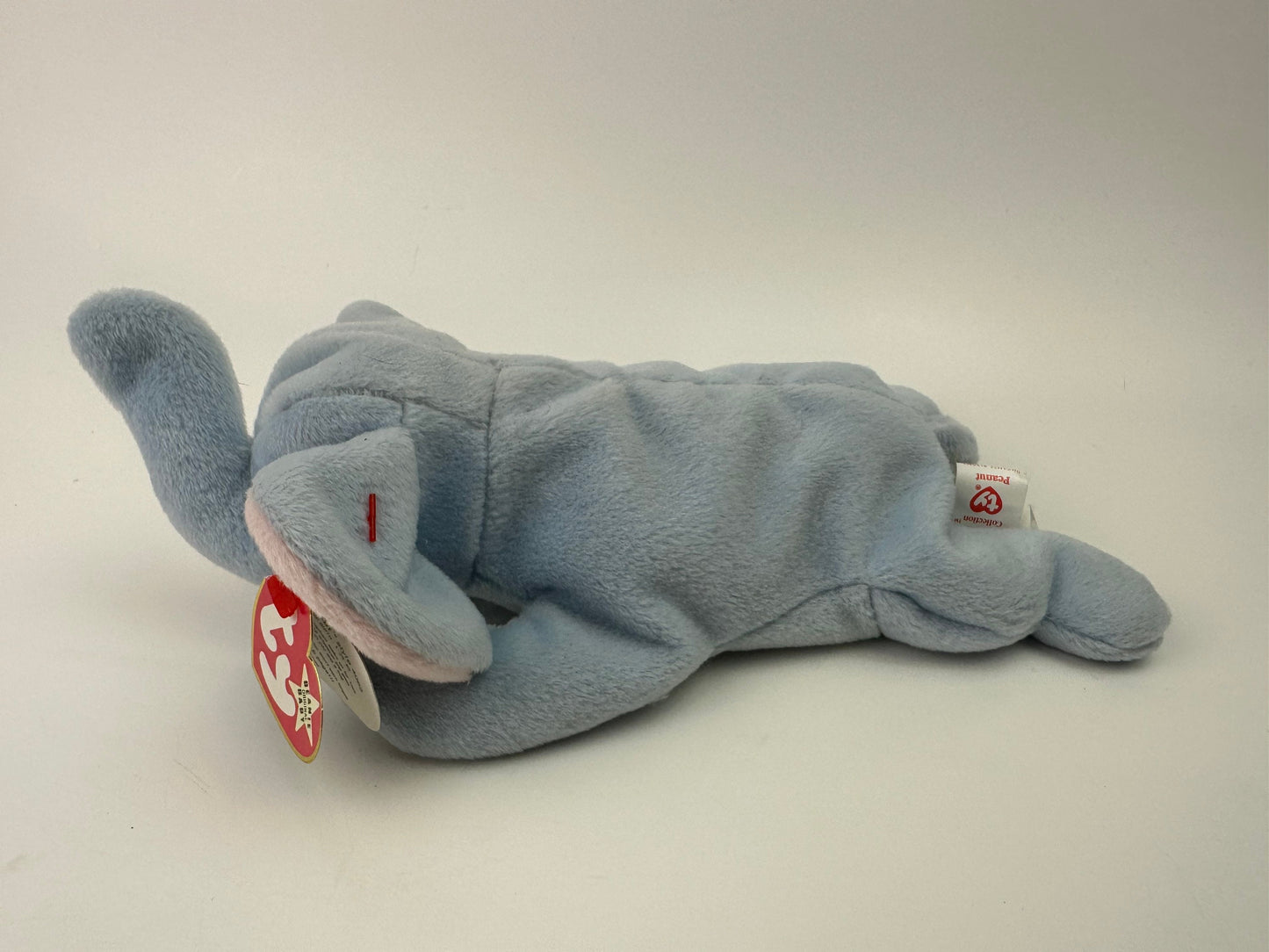 Ty Beanie Baby Peanut the Light Blue Elephant - Made in Korea with Canadian Tush! (9 inch)