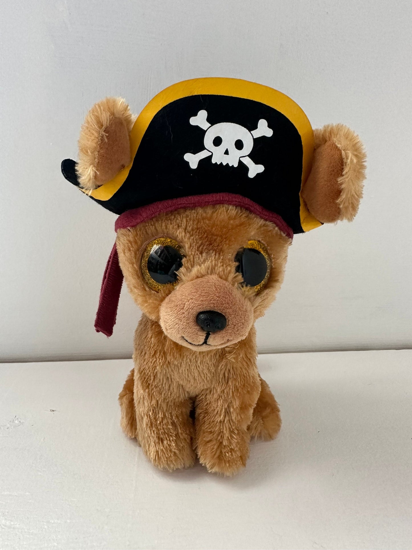 Ty Beanie Boo “Rowan” the Pirate Dog! No Hang Tag (6 inch)