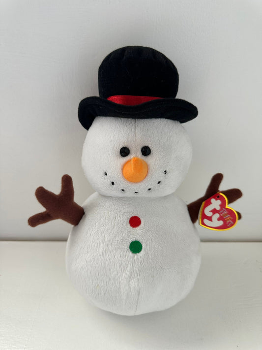 Ty Pluffies Collection “Twigs” the Snowman  (9 inch)