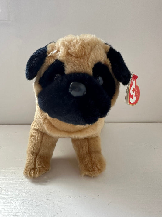 Ty Classics Collection “Dax” the Adorable Pug Dog  *Rare* (12 inch)