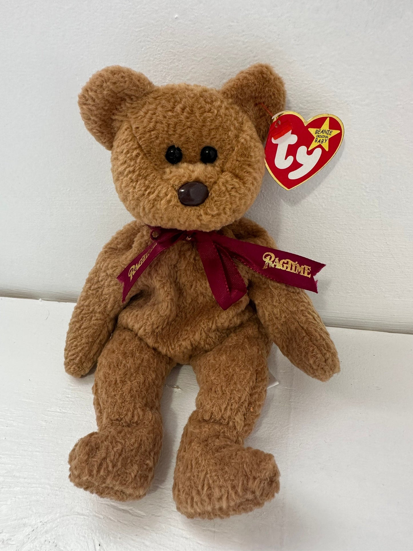 Ty Beanie Baby “Curly” the Bear - Limited Edition Ragtime Musical Version *Rare! (8.5 inch)