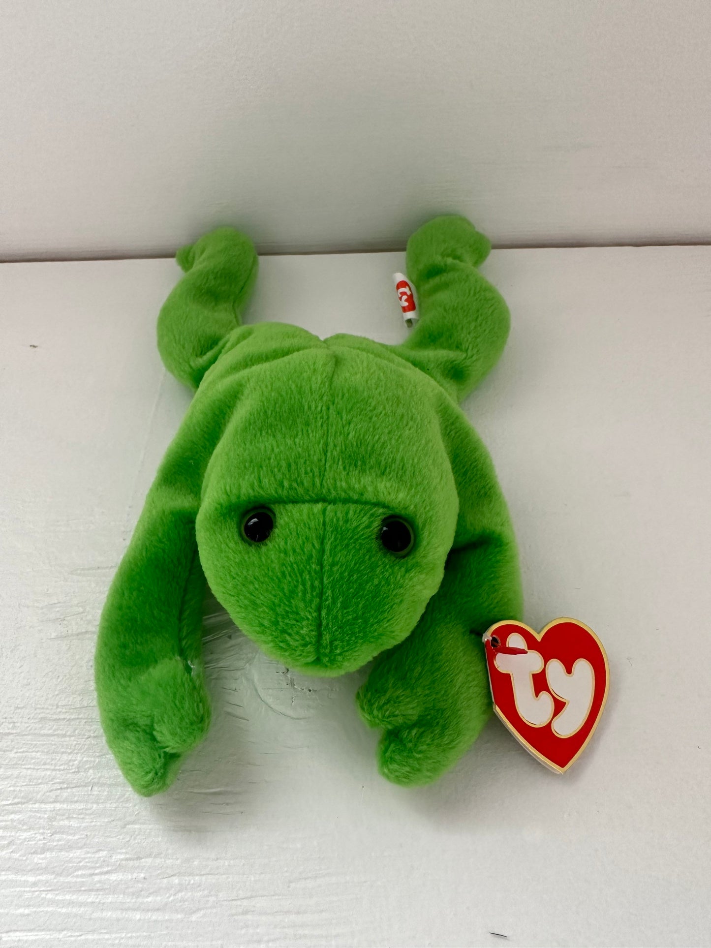 Ty Beanie Baby “Legs” the Frog - *3rd Generation Hang Tag, 2nd Generation Tush Tag* - EXTREMELY RARE! (9 inch)