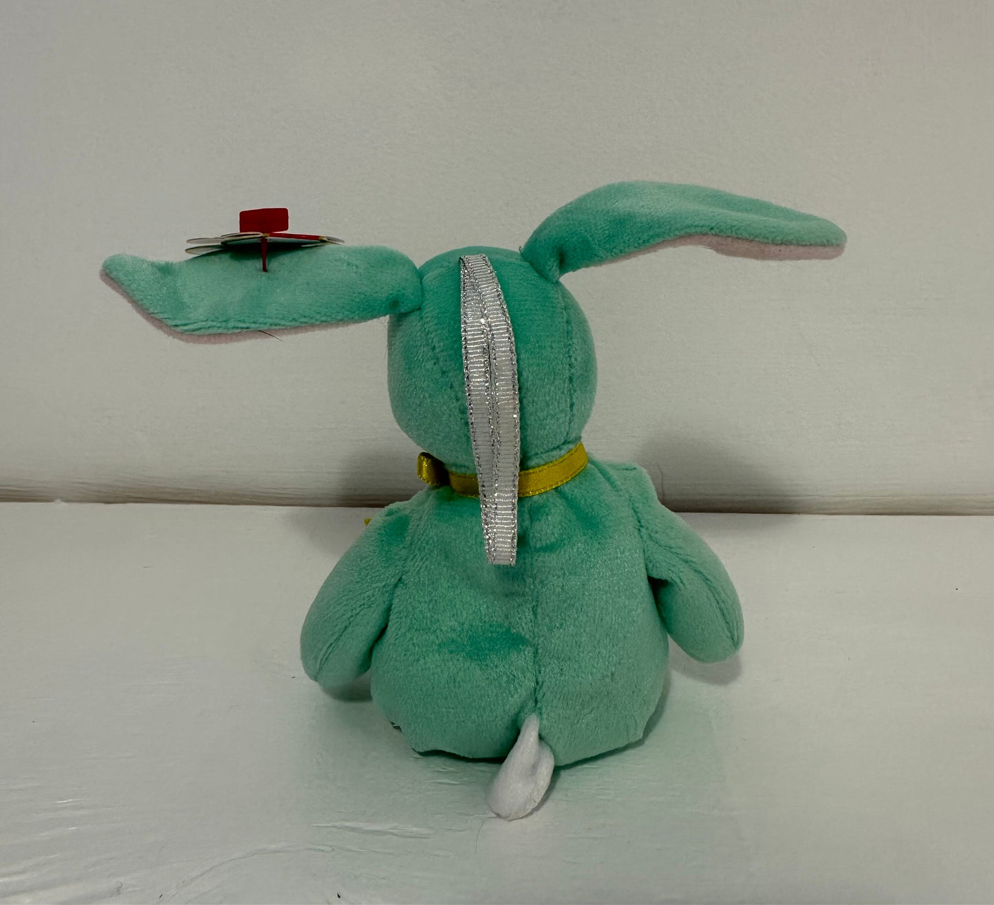 Ty Basket Beanie “Hippity” the Green Bunny Rabbit! *Small Basket Beanie* (4 inch)