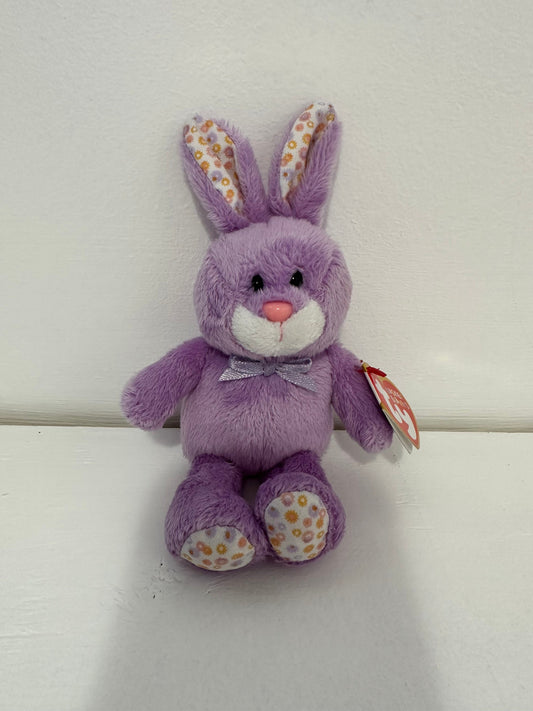 Ty Basket Beanie “Bloom” the Purple Bunny Rabbit! *Small Basket Beanie* (4 inch)