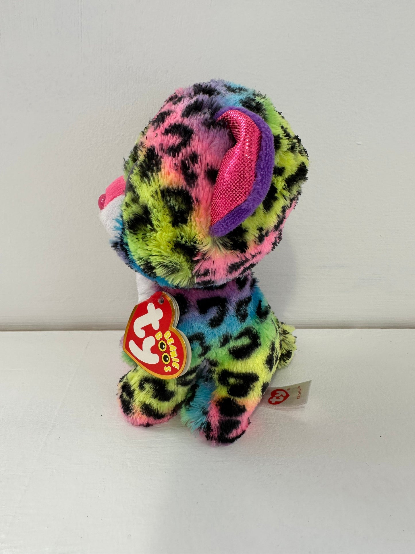 Ty Beanie Boo “Dotty” the Rainbow Leopard (6 inch)