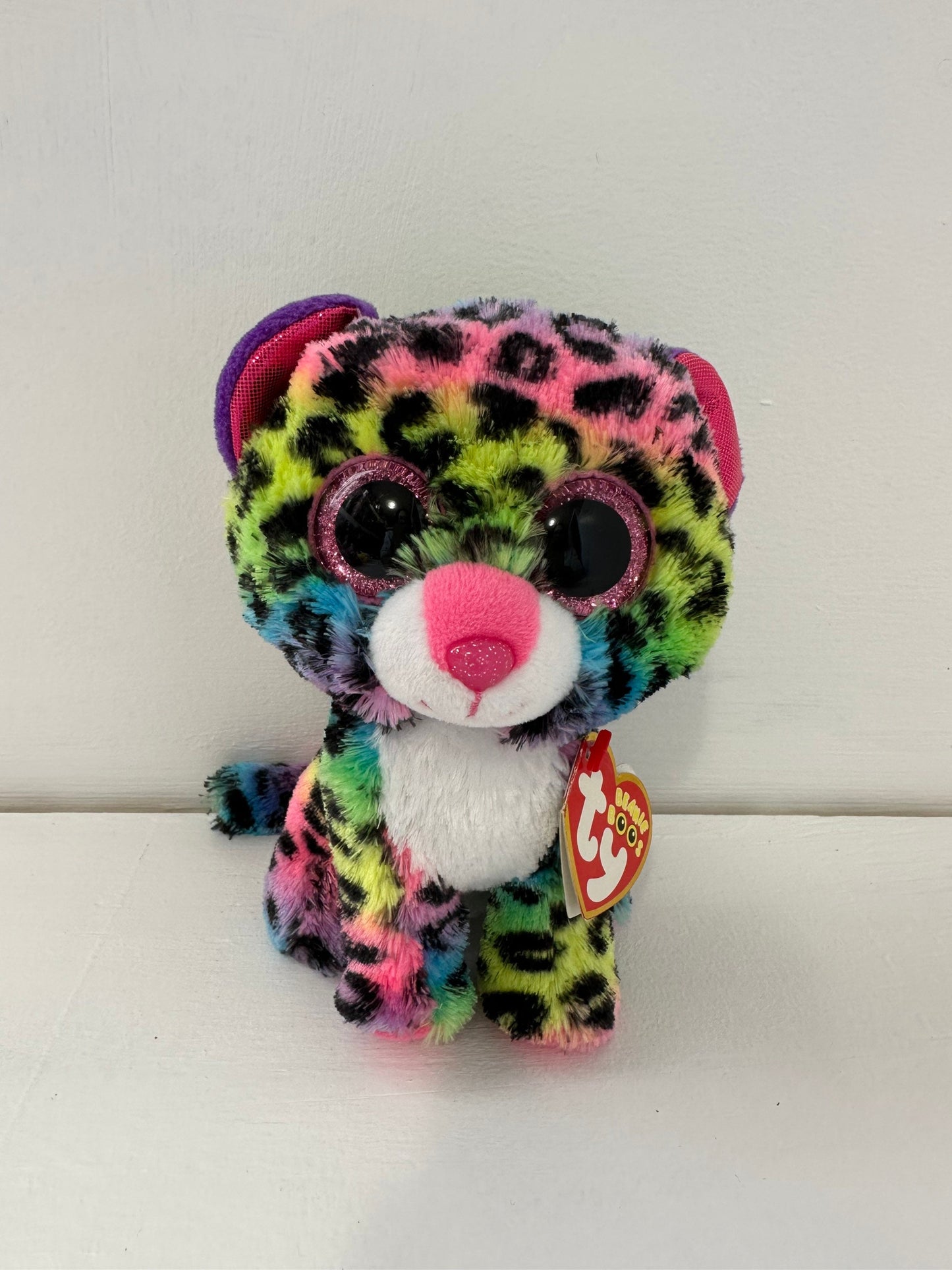 Ty Beanie Boo “Dotty” the Rainbow Leopard (6 inch)