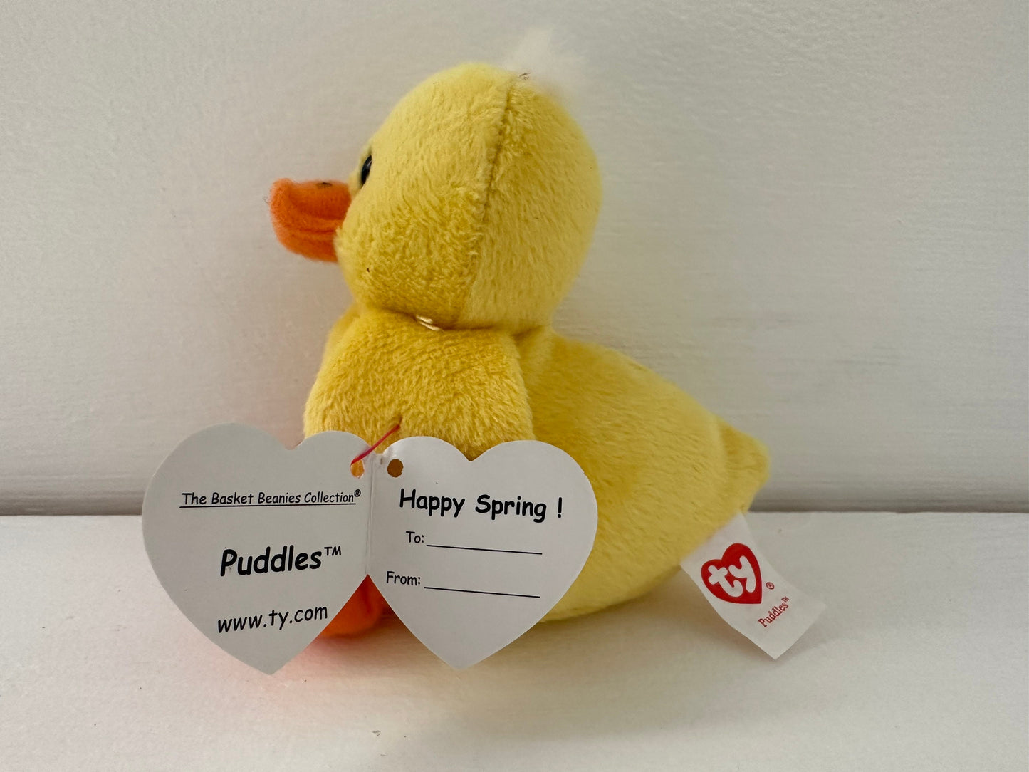 Ty Basket Beanie “Puddles” the Chick *Rare* (4 inch)