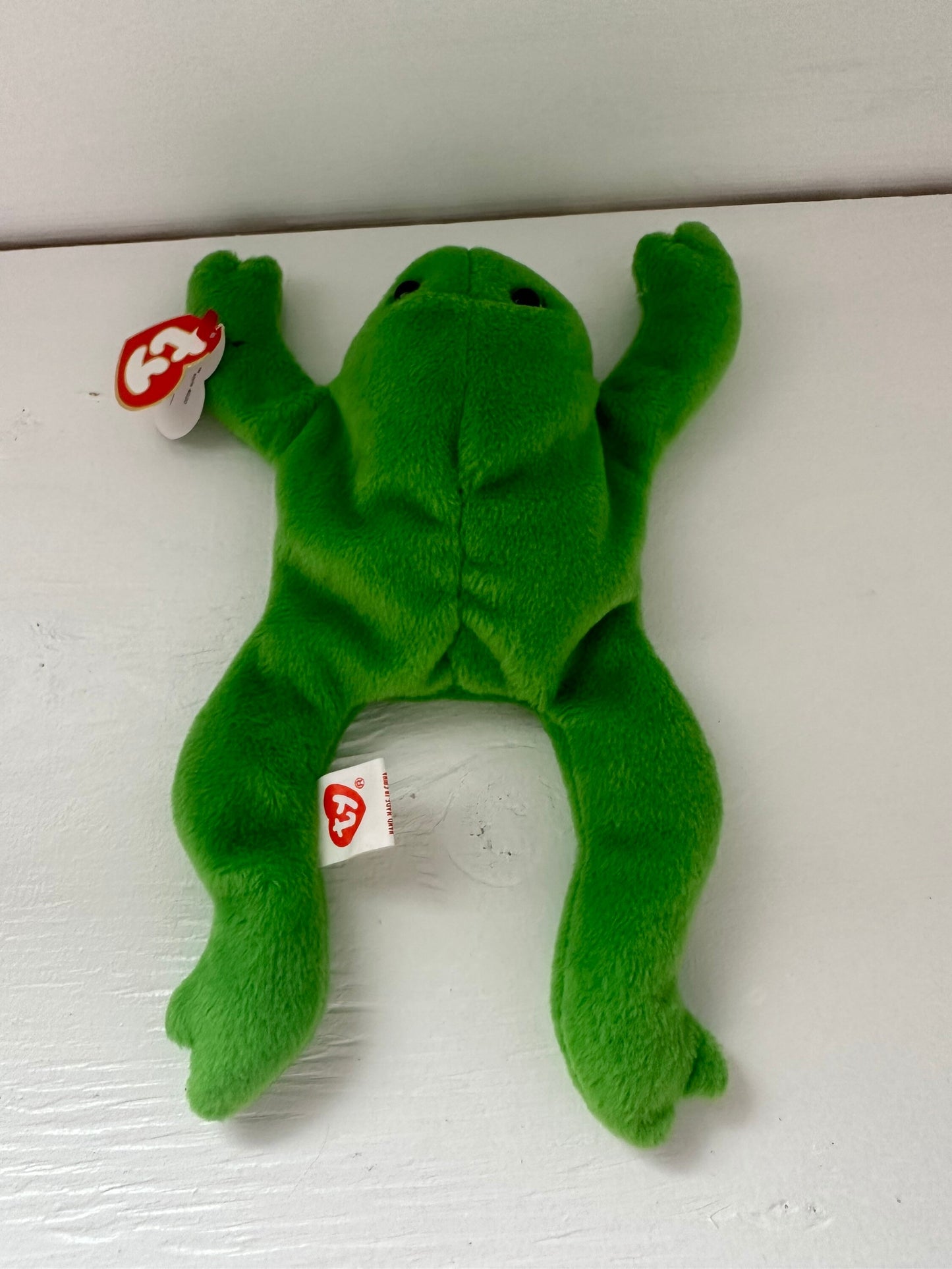 Ty Beanie Baby “Legs” the Frog - *3rd Generation Hang Tag, 2nd Generation Tush Tag* - EXTREMELY RARE! (9 inch)