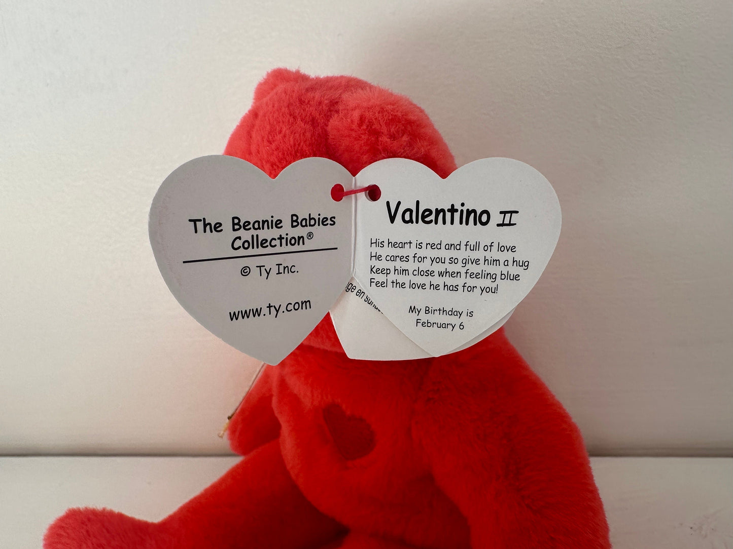 Ty Beanie Baby Valentino II - Limited Production Rare!