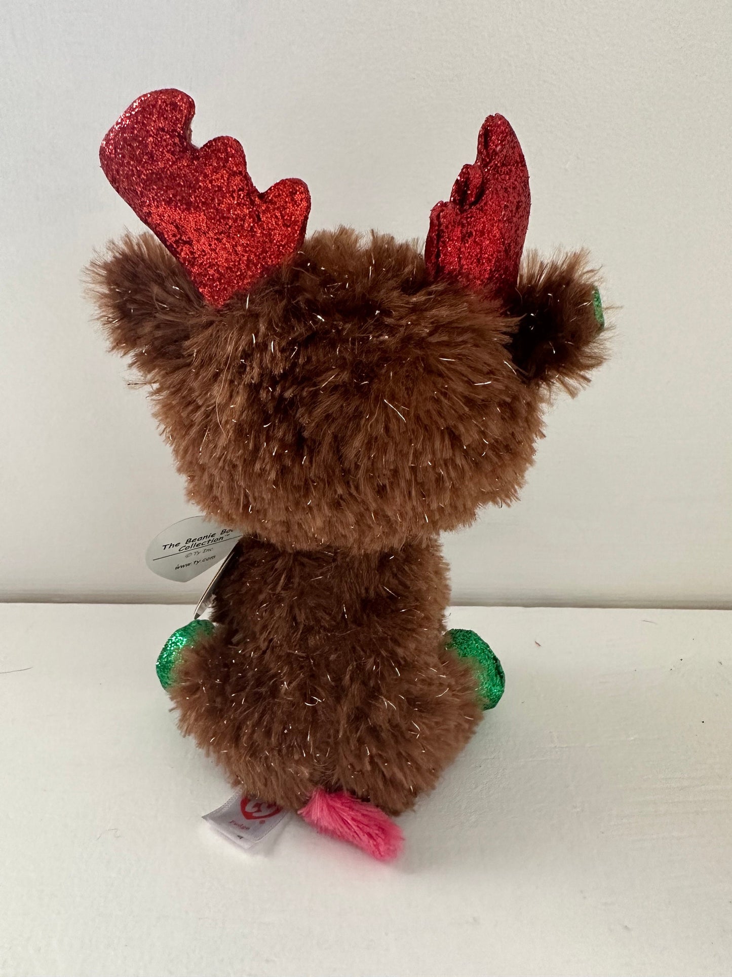 Ty Beanie Boo “Fudge” the Holiday Reindeer (6 inch)