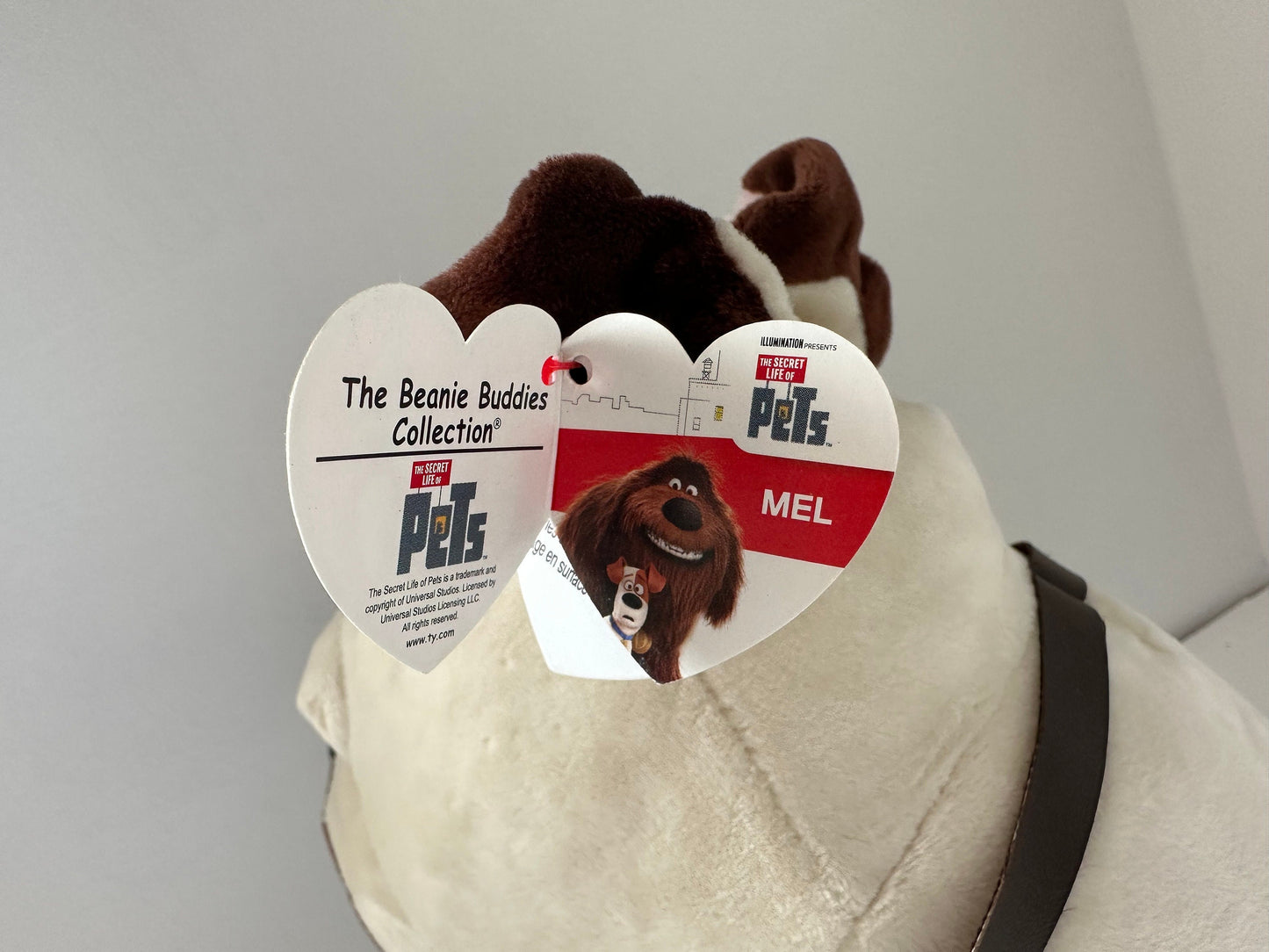 Ty Beanie Buddy “Mel” the Pug Dog - Secret Life of Pets (11 inch)