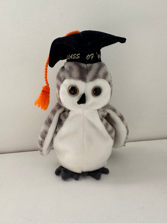 Ty Beanie Baby “Wiser” the Class of 1999 Graduation Owl (6 inch)