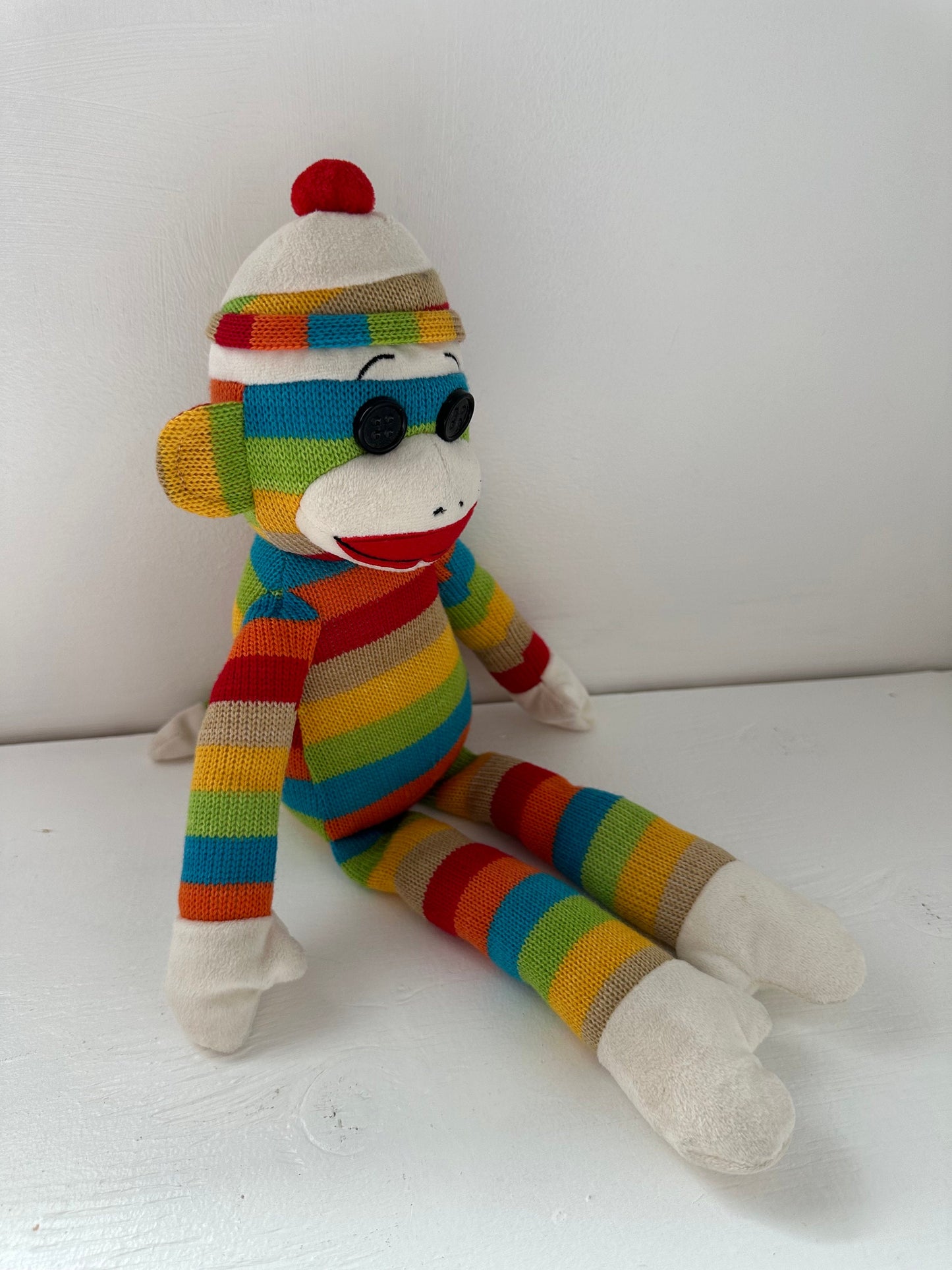 Ty Beanie Buddy “Socks” the Adorable Sock Monkey *Rare* (12  inch)