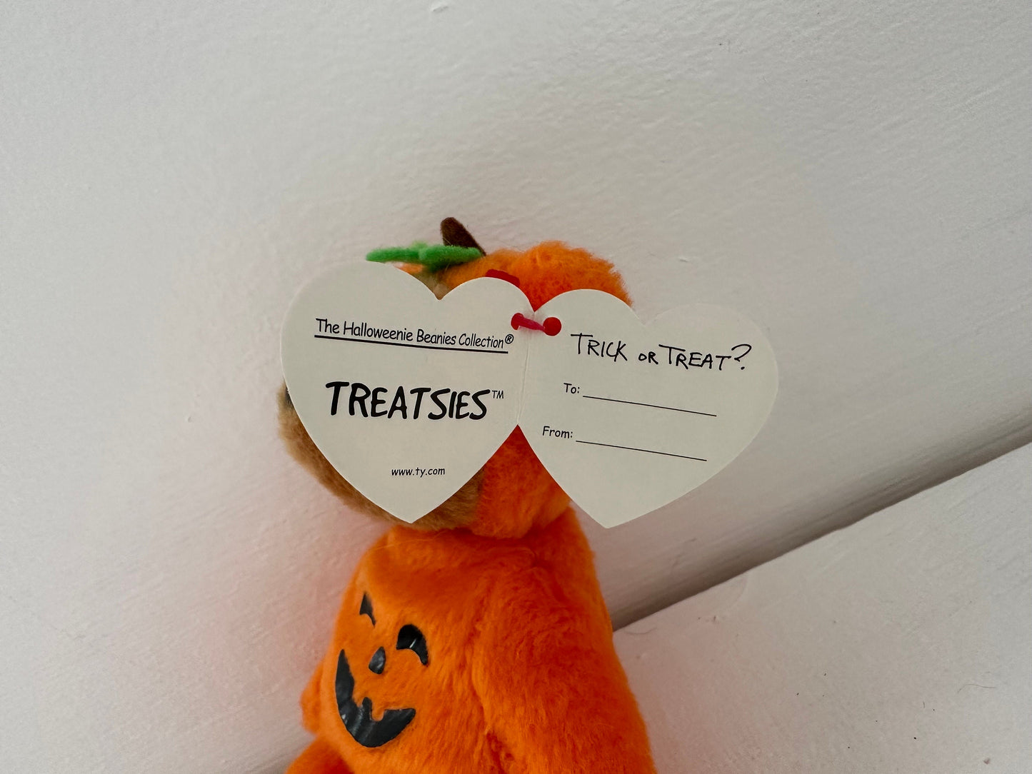 Ty Halloweenie Beanies “Treatsies” the Halloween Bear - Teenie Beanie (4 inch)