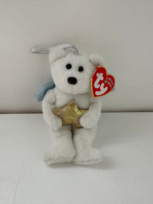 Ty Jingle Beanie “Star” the Angel Bear - Tree Ornament* (4 inch)