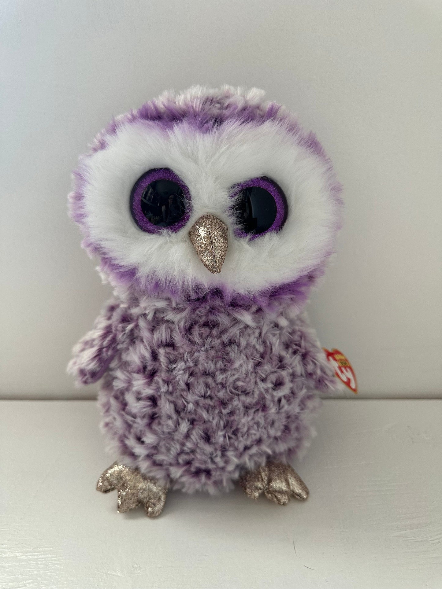 Ty Beanie Boo “‘Moonlight” the Purple Owl Non Mint Tag (9 inch)