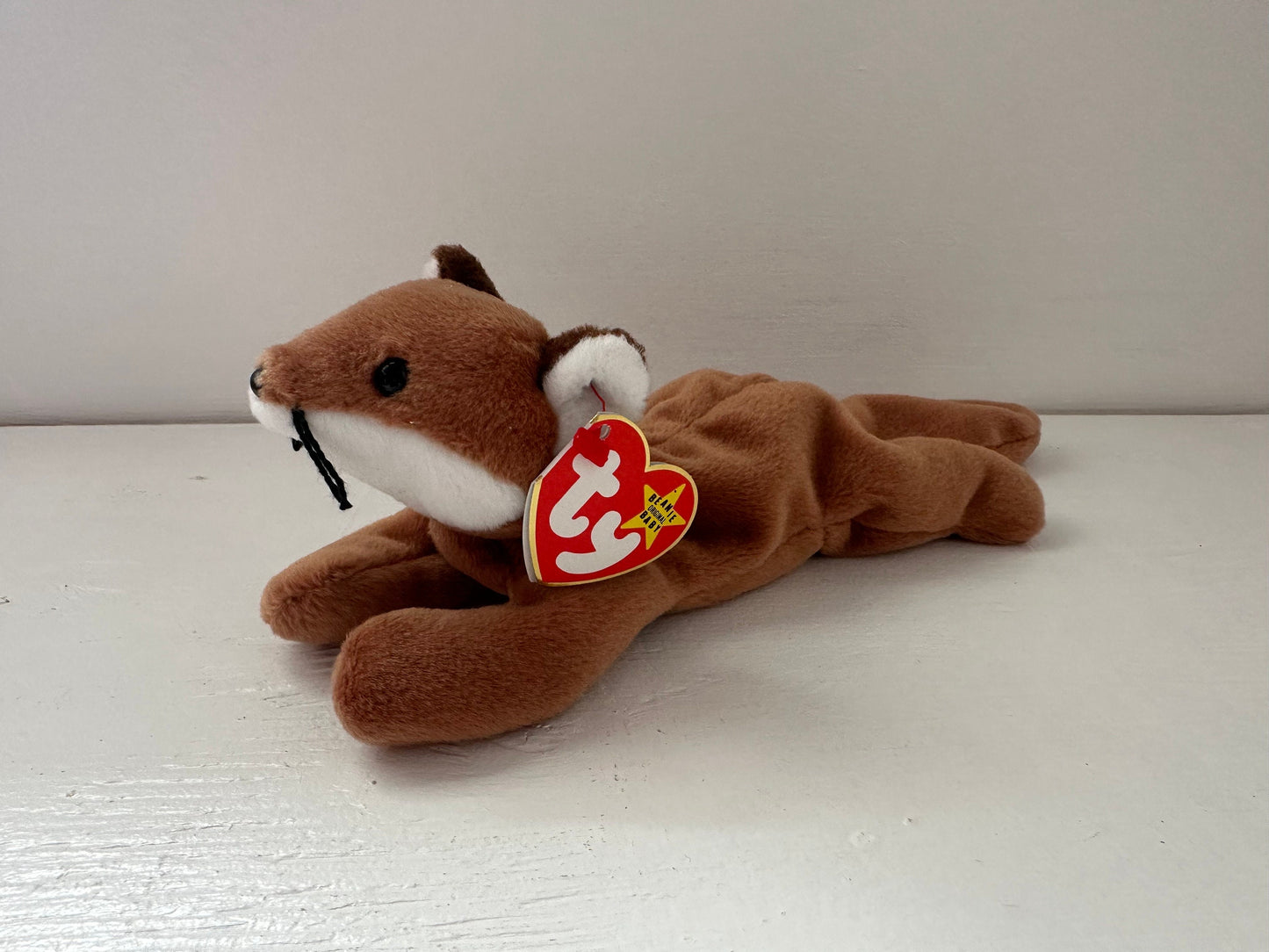 Ty Beanie Baby “Sly” the Fox - RARE Brown Belly Version! (8 inch)