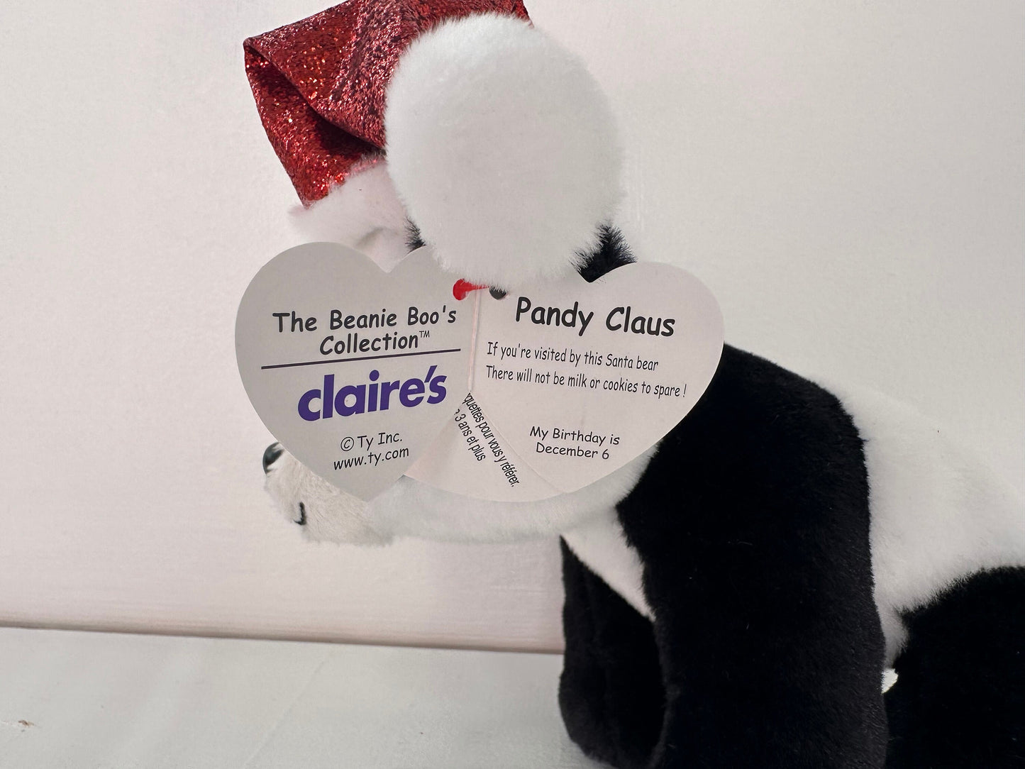 Ty Beanie Boo “Pandy Claus” the Holiday Panda - Claire’s Exclusive (6 inch)