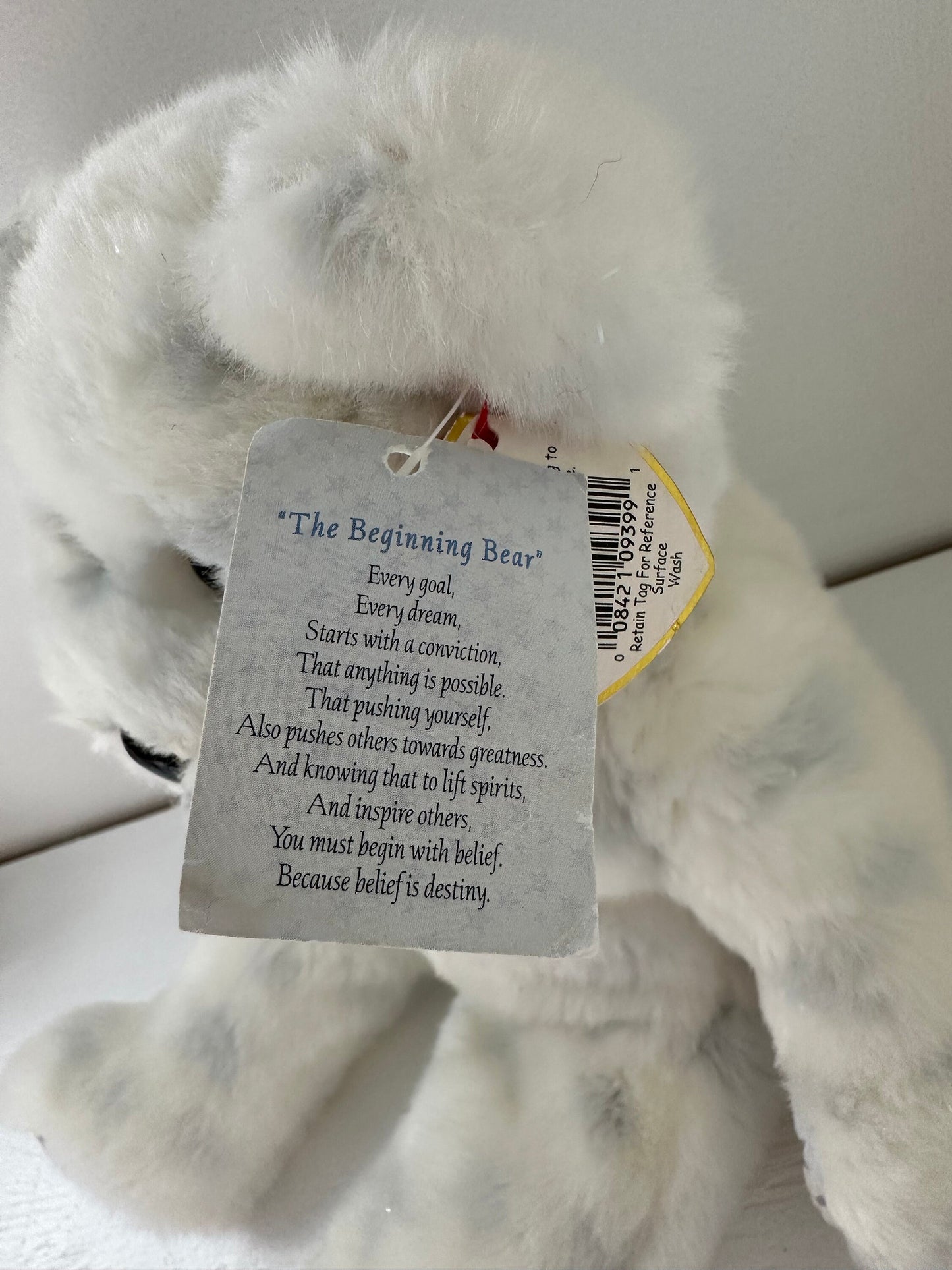 Ty Beanie Buddy “Beginning Bear” the Bear - Rare Special Olympics Tag, Non Mint! (14 inch)