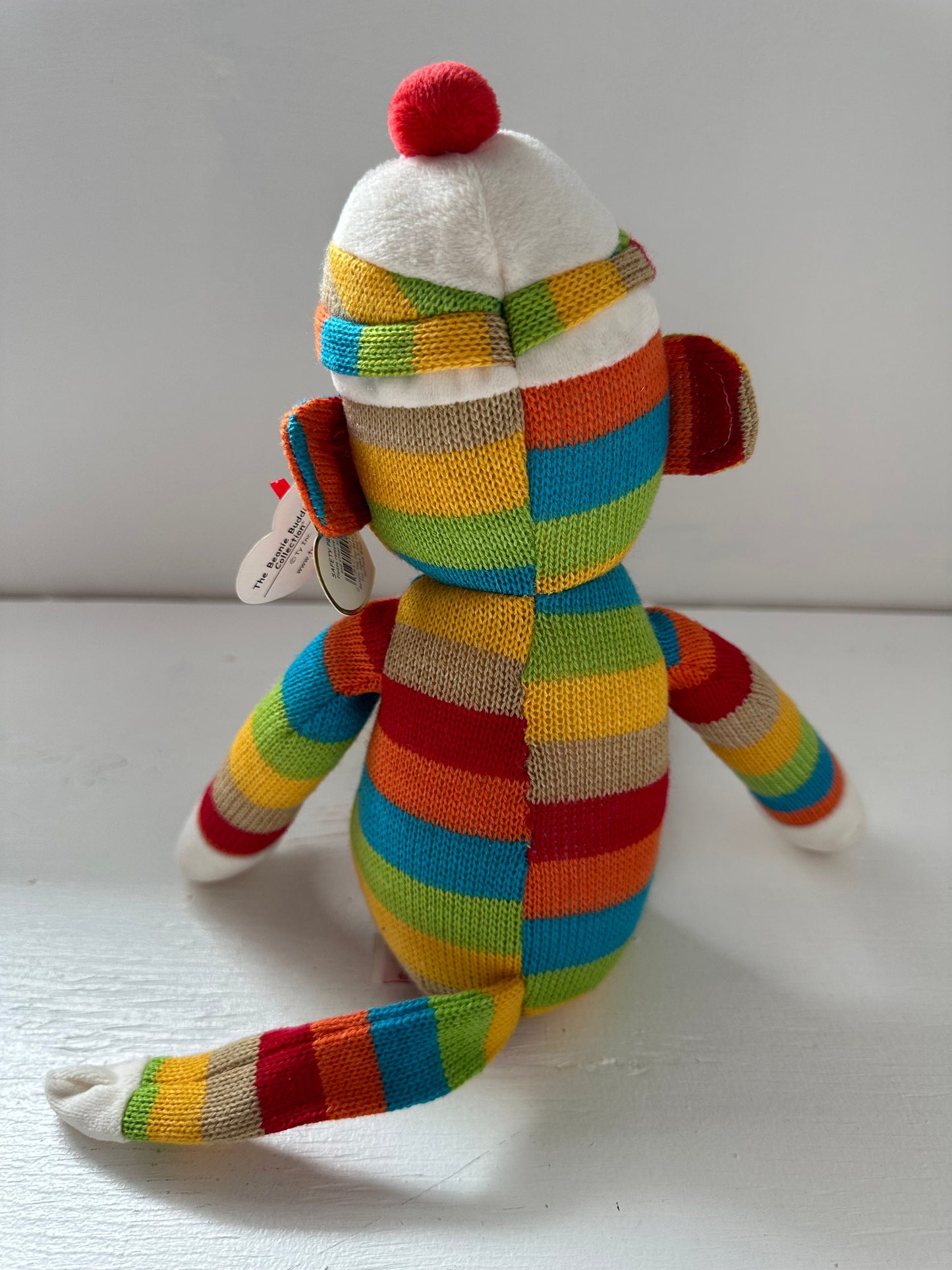 Ty Beanie Buddy “Socks” the Adorable Sock Monkey *Rare* (12  inch)