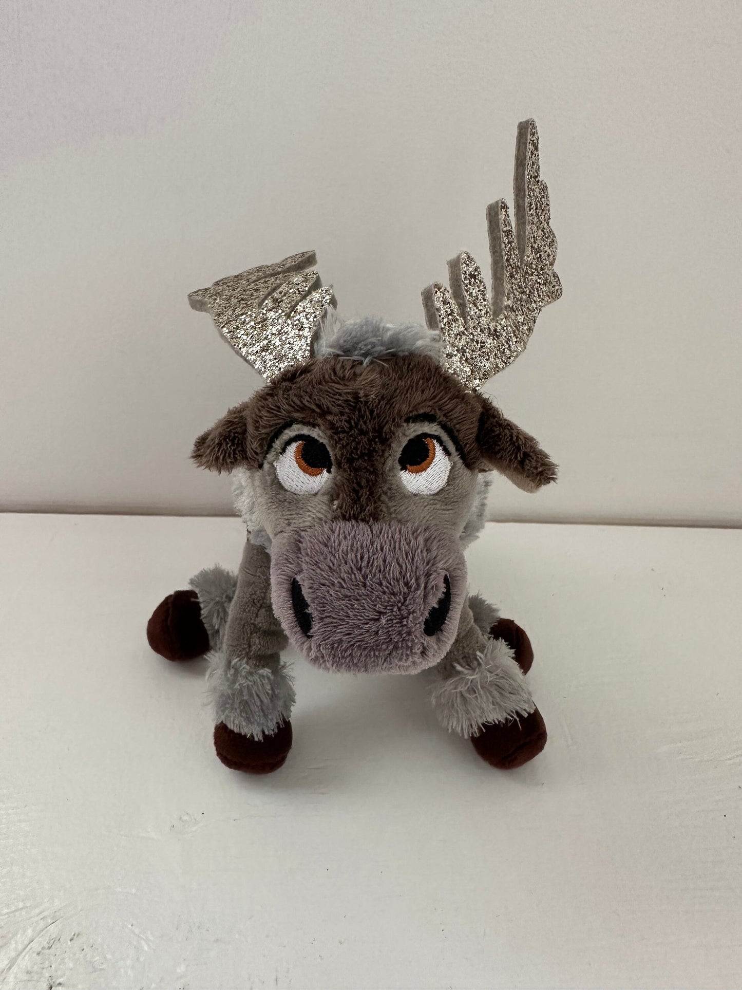 Ty Beanie Baby “Sven” the Reindeer from Disney’s Frozen - Glitter Horns - No Hang Tag (6 inch)