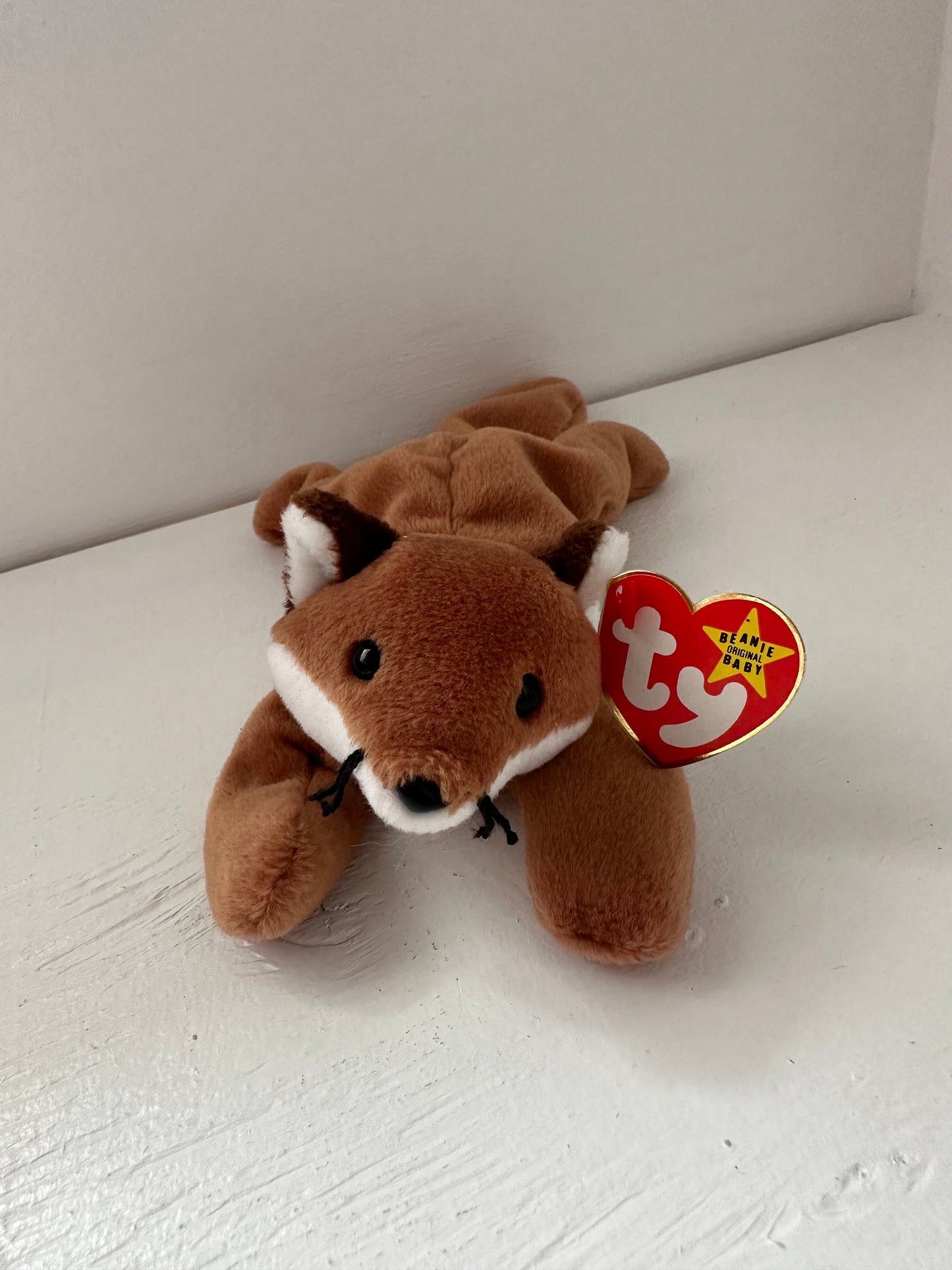 Ty Beanie Baby “Sly” the Fox - RARE Brown Belly Version! (8 inch)