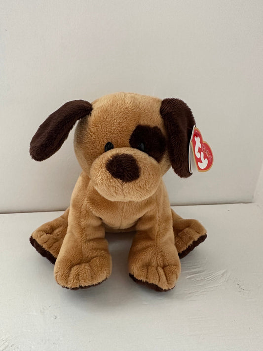 Ty Pluffies Collection “Barkers” the Dog *Rare* (8.5 inch)