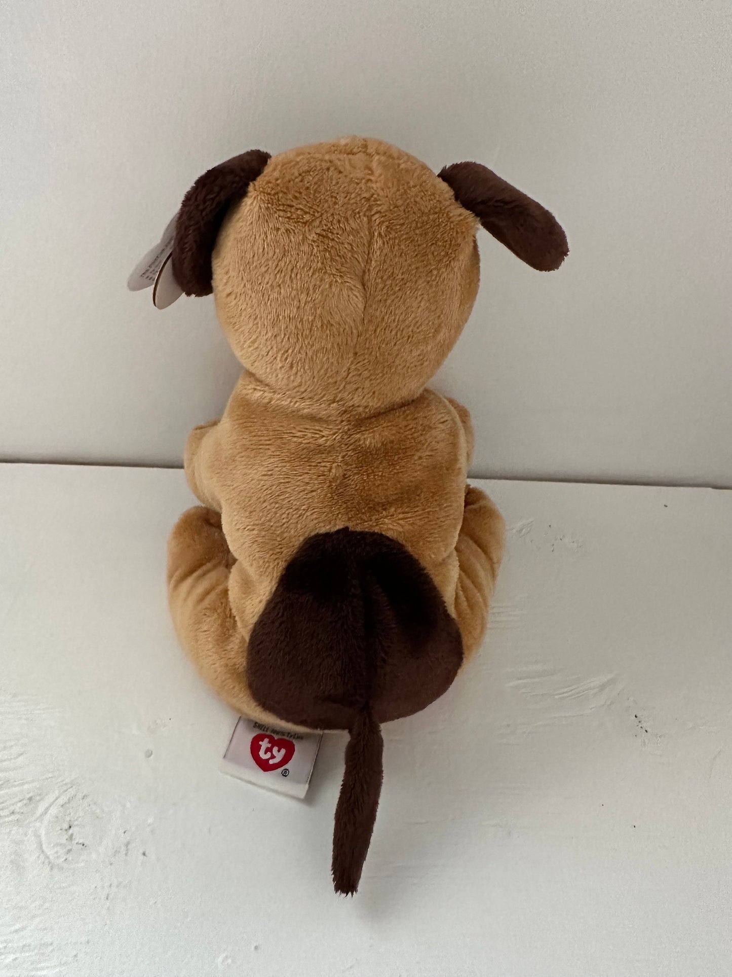 Ty Pluffies Collection “Barkers” the Dog *Rare* (8.5 inch)