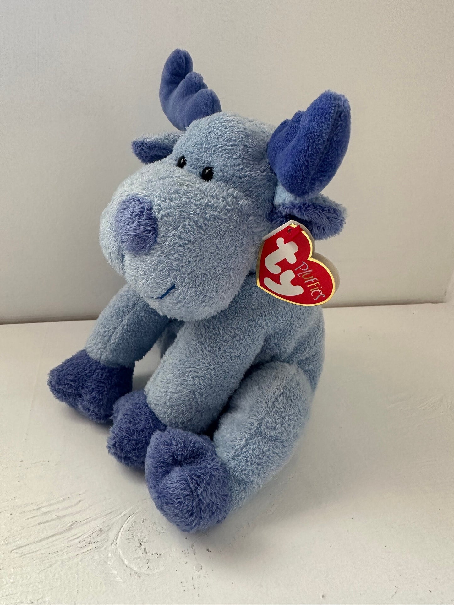 Ty Pluffies “Bloose” the Blue Moose! (10 inch)