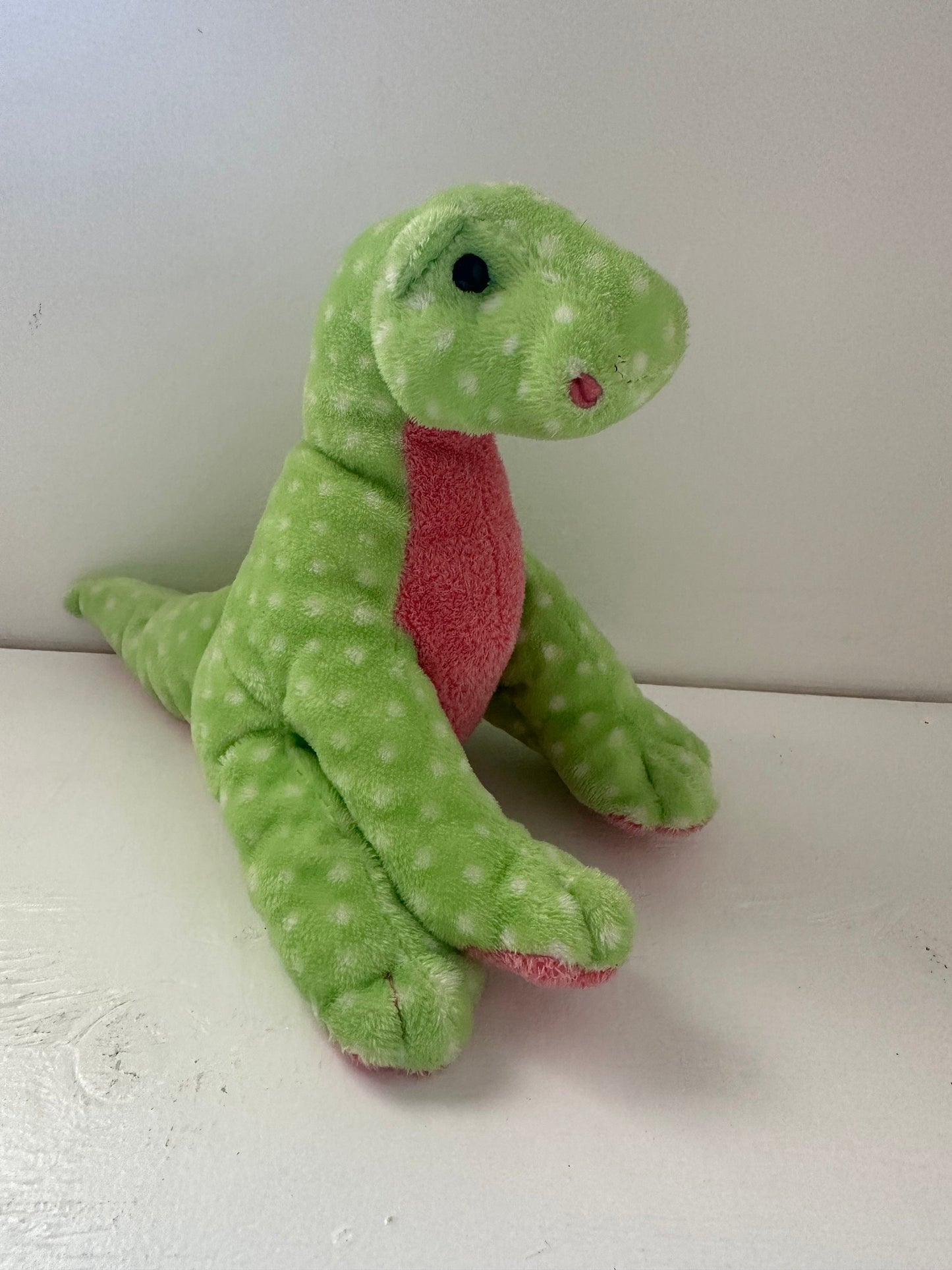 Ty Pluffies Collection “Stomps” the Dinosaur - No Hang Tag *Rare* (8 inch)